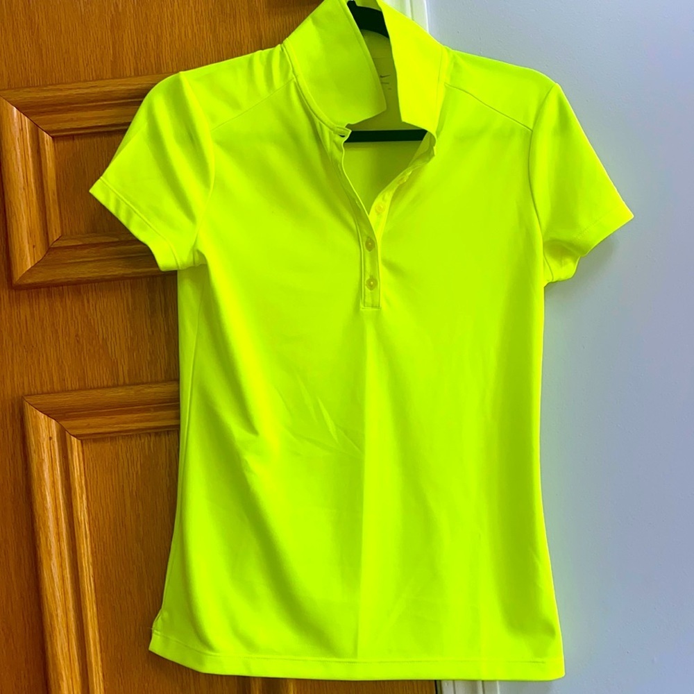 Nike Dri-Fit tour performance neon polo size S